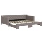 Sofá cama nido tela gris taupe 90x200 cm de vidaXL, Camas y somieres - Ref: Foro24-3197429, Precio: 250,25 €, Descuento: %