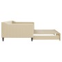 Sofá cama nido tela crema 100x200 cm de vidaXL, Camas y somieres - Ref: Foro24-3197435, Precio: 262,76 €, Descuento: %