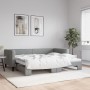 Sofá cama nido tela gris claro 90x200 cm de vidaXL, Camas y somieres - Ref: Foro24-3196578, Precio: 233,78 €, Descuento: %