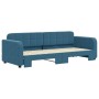 Sofá cama nido terciopelo azul 80x200 cm de vidaXL, Camas y somieres - Ref: Foro24-3196921, Precio: 249,88 €, Descuento: %