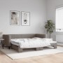 Sofá cama nido tela gris taupe 100x200 cm de vidaXL, Camas y somieres - Ref: Foro24-3196586, Precio: 261,37 €, Descuento: %