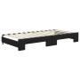 Sofá cama nido tela negro 100x200 cm de vidaXL, Camas y somieres - Ref: Foro24-3196585, Precio: 260,63 €, Descuento: %