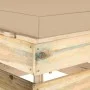 Central sectional sofa with gray impregnated wood cushions by vidaXL, Modular outdoor sofas - Ref: Foro24-3074510, Price: 84,...
