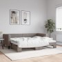 Sofá cama nido tela gris taupe 90x200 cm de vidaXL, Camas y somieres - Ref: Foro24-3196581, Precio: 248,51 €, Descuento: %
