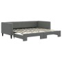 Sofá cama nido tela gris oscuro 90x200 cm de vidaXL, Camas y somieres - Ref: Foro24-3196579, Precio: 234,03 €, Descuento: %