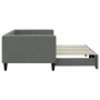 Sofá cama nido tela gris oscuro 90x200 cm de vidaXL, Camas y somieres - Ref: Foro24-3196579, Precio: 234,03 €, Descuento: %