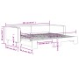Sofá cama nido tela gris oscuro 90x200 cm de vidaXL, Camas y somieres - Ref: Foro24-3196579, Precio: 234,03 €, Descuento: %