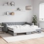 Sofá cama nido tela gris claro 100x200 cm de vidaXL, Camas y somieres - Ref: Foro24-3197431, Precio: 265,58 €, Descuento: %