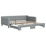 Sofá cama nido tela gris claro 100x200 cm de vidaXL, Camas y somieres - Ref: Foro24-3197431, Precio: 265,58 €, Descuento: %