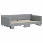 Sofá cama nido tela gris claro 100x200 cm de vidaXL, Camas y somieres - Ref: Foro24-3197431, Precio: 265,58 €, Descuento: %