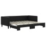 Sofá cama nido tela negro 90x200 cm de vidaXL, Camas y somieres - Ref: Foro24-3196580, Precio: 216,57 €, Descuento: %