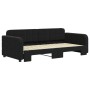 Sofá cama nido terciopelo negro 90x190 cm de vidaXL, Camas y somieres - Ref: Foro24-3196944, Precio: 248,79 €, Descuento: %