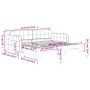 Sofá cama nido terciopelo negro 90x190 cm de vidaXL, Camas y somieres - Ref: Foro24-3196944, Precio: 248,79 €, Descuento: %