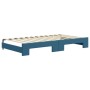 Sofá cama nido terciopelo azul 100x200 cm de vidaXL, Camas y somieres - Ref: Foro24-3196935, Precio: 264,76 €, Descuento: %