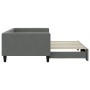 Sofá cama nido tela gris oscuro 100x200 cm de vidaXL, Camas y somieres - Ref: Foro24-3196584, Precio: 217,74 €, Descuento: %