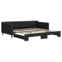 Sofá cama nido tela negro 100x200 cm de vidaXL, Camas y somieres - Ref: Foro24-3197433, Precio: 262,98 €, Descuento: %
