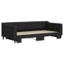 Sofá cama nido tela negro 100x200 cm de vidaXL, Camas y somieres - Ref: Foro24-3197433, Precio: 262,98 €, Descuento: %