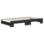 Sofá cama nido tela negro 100x200 cm de vidaXL, Camas y somieres - Ref: Foro24-3197433, Precio: 262,98 €, Descuento: %
