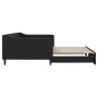 Sofá cama nido tela negro 100x200 cm de vidaXL, Camas y somieres - Ref: Foro24-3197433, Precio: 262,98 €, Descuento: %
