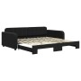 Sofá cama nido terciopelo negro 100x200 cm de vidaXL, Camas y somieres - Ref: Foro24-3196940, Precio: 275,78 €, Descuento: %
