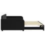 Sofá cama nido terciopelo negro 100x200 cm de vidaXL, Camas y somieres - Ref: Foro24-3196940, Precio: 275,78 €, Descuento: %