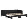 Sofá cama nido tela negro 90x200 cm de vidaXL, Camas y somieres - Ref: Foro24-3197428, Precio: 253,89 €, Descuento: %