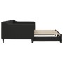 Sofá cama nido tela negro 90x200 cm de vidaXL, Camas y somieres - Ref: Foro24-3197428, Precio: 253,89 €, Descuento: %