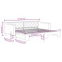 Sofá cama nido tela negro 90x200 cm de vidaXL, Camas y somieres - Ref: Foro24-3197428, Precio: 253,89 €, Descuento: %