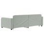 Sofá cama nido terciopelo gris claro 90x200 cm de vidaXL, Camas y somieres - Ref: Foro24-3196929, Precio: 256,11 €, Descuento: %
