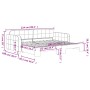 Sofá cama nido terciopelo gris claro 90x200 cm de vidaXL, Camas y somieres - Ref: Foro24-3196929, Precio: 256,11 €, Descuento: %