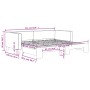 Sofá cama nido tela gris claro 90x190 cm de vidaXL, Camas y somieres - Ref: Foro24-3196588, Precio: 272,55 €, Descuento: %