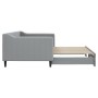 Sofá cama nido tela gris claro 90x200 cm de vidaXL, Camas y somieres - Ref: Foro24-3197426, Precio: 249,94 €, Descuento: %