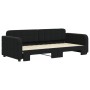 Sofá cama nido terciopelo negro 90x200 cm de vidaXL, Camas y somieres - Ref: Foro24-3196933, Precio: 256,94 €, Descuento: %