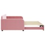 Sofá cama nido terciopelo rosa 100x200 cm de vidaXL, Camas y somieres - Ref: Foro24-3196939, Precio: 272,94 €, Descuento: %