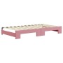 Sofá cama nido terciopelo rosa 100x200 cm de vidaXL, Camas y somieres - Ref: Foro24-3196939, Precio: 272,94 €, Descuento: %
