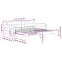 Sofá cama nido terciopelo rosa 100x200 cm de vidaXL, Camas y somieres - Ref: Foro24-3196939, Precio: 272,94 €, Descuento: %