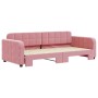 Sofá cama nido terciopelo rosa 90x200 cm de vidaXL, Camas y somieres - Ref: Foro24-3196932, Precio: 328,37 €, Descuento: %