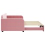Sofá cama nido terciopelo rosa 90x200 cm de vidaXL, Camas y somieres - Ref: Foro24-3196932, Precio: 328,37 €, Descuento: %