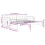 Sofá cama nido terciopelo rosa 90x200 cm de vidaXL, Camas y somieres - Ref: Foro24-3196932, Precio: 328,37 €, Descuento: %