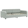 Sofá cama nido terciopelo gris claro 90x190 cm de vidaXL, Camas y somieres - Ref: Foro24-3196942, Precio: 245,27 €, Descuento: %
