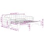 Sofá cama nido terciopelo gris claro 90x190 cm de vidaXL, Camas y somieres - Ref: Foro24-3196942, Precio: 245,27 €, Descuento: %