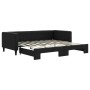 Sofá cama nido tela negro 90x190 cm de vidaXL, Camas y somieres - Ref: Foro24-3196590, Precio: 270,82 €, Descuento: %