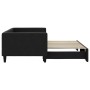 Sofá cama nido tela negro 90x190 cm de vidaXL, Camas y somieres - Ref: Foro24-3196590, Precio: 270,82 €, Descuento: %
