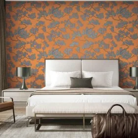 DUTCH WALLCOVERINGS Papel de pared pino azul y naranja de DUTCH WALLCOVERINGS, Papel pintado - Ref: Foro24-437400, Precio: 44...