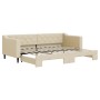 Sofá cama nido tela crema 80x200 cm de vidaXL, Camas y somieres - Ref: Foro24-3197425, Precio: 249,96 €, Descuento: %