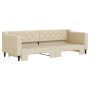 Sofá cama nido tela crema 80x200 cm de vidaXL, Camas y somieres - Ref: Foro24-3197425, Precio: 249,96 €, Descuento: %