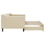 Sofá cama nido tela crema 80x200 cm de vidaXL, Camas y somieres - Ref: Foro24-3197425, Precio: 249,96 €, Descuento: %