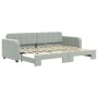 Sofá cama nido terciopelo gris claro 80x200 cm de vidaXL, Camas y somieres - Ref: Foro24-3196922, Precio: 271,35 €, Descuento: %