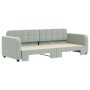 Sofá cama nido terciopelo gris claro 80x200 cm de vidaXL, Camas y somieres - Ref: Foro24-3196922, Precio: 271,35 €, Descuento: %