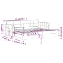 Sofá cama nido terciopelo gris claro 80x200 cm de vidaXL, Camas y somieres - Ref: Foro24-3196922, Precio: 271,35 €, Descuento: %